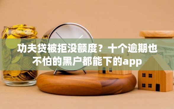 功夫贷被拒没额度？十个逾期也不怕的黑户都能下的app