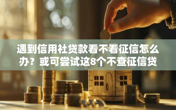 遇到信用社贷款看不看征信怎么办？或可尝试这8个不查征信贷款平台