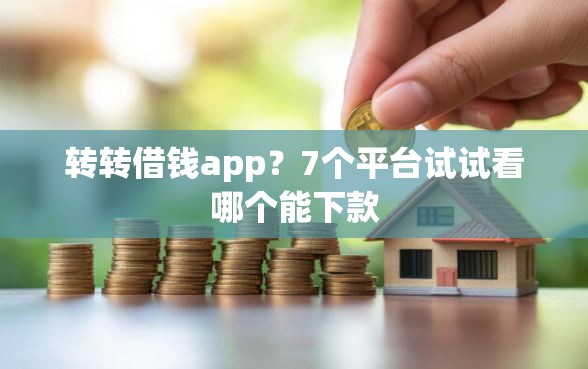 转转借钱app？7个平台试试看哪个能下款