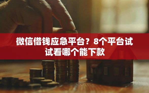 微信借钱应急平台？8个平台试试看哪个能下款
