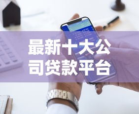 最新十大公司贷款平台，专治安E花好下款吗