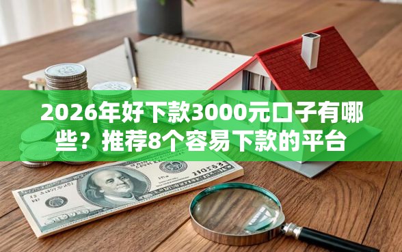 2026年好下款3000元口子有哪些？推荐8个容易下款的平台