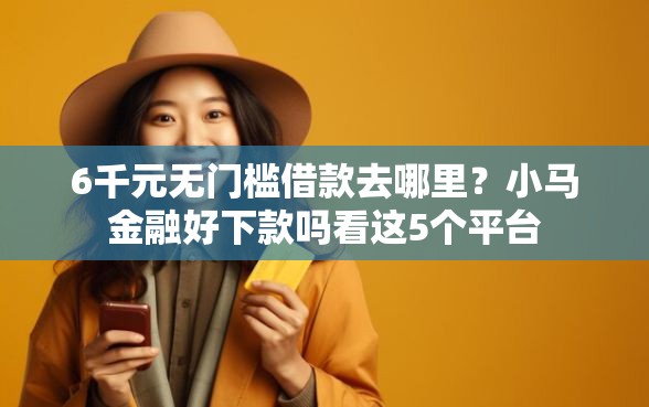 6千元无门槛借款去哪里？小马金融好下款吗看这5个平台
