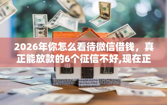 2026年你怎么看待微信借钱，真正能放款的6个征信不好,现在正规平台好下款推荐