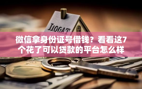 微信拿身份证号借钱？看看这7个花了可以贷款的平台怎么样