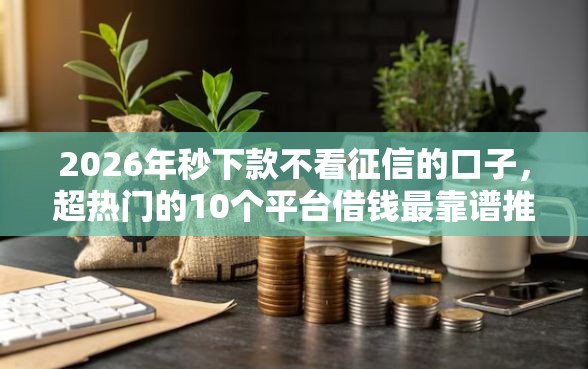 2026年秒下款不看征信的口子，超热门的10个平台借钱最靠谱推荐