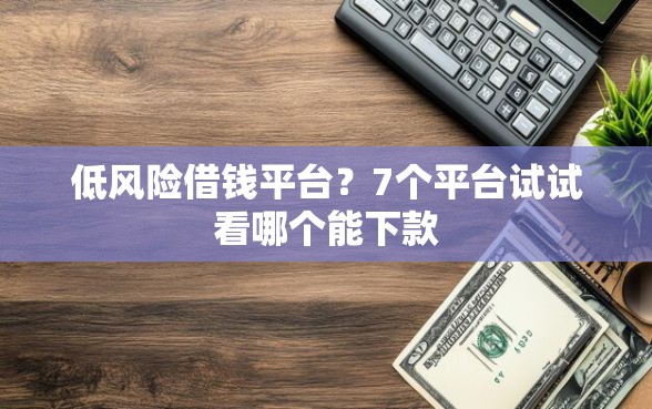 低风险借钱平台？7个平台试试看哪个能下款