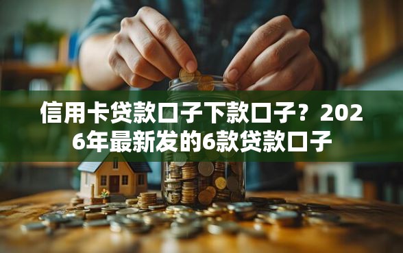 信用卡贷款口子下款口子？2026年最新发的6款贷款口子