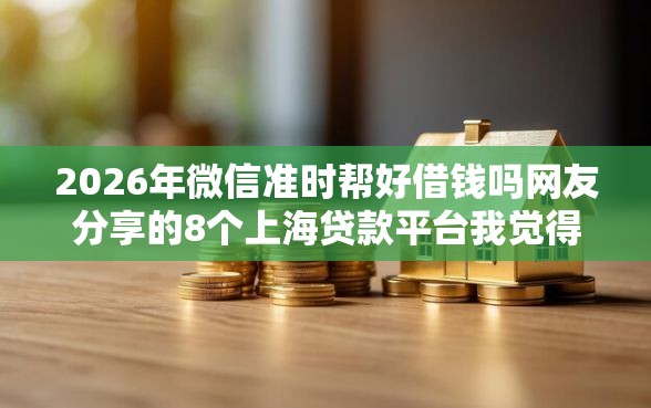 2026年微信准时帮好借钱吗网友分享的8个上海贷款平台我觉得不错！
