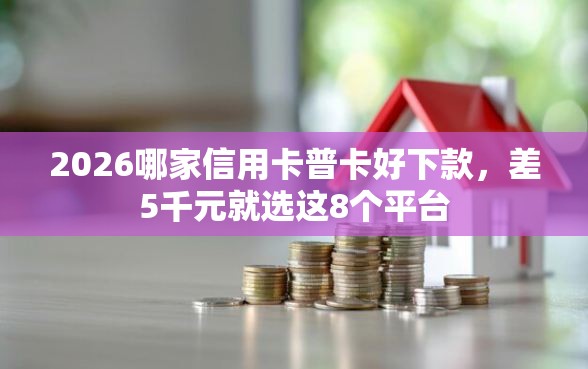 2026哪家信用卡普卡好下款，差5千元就选这8个平台