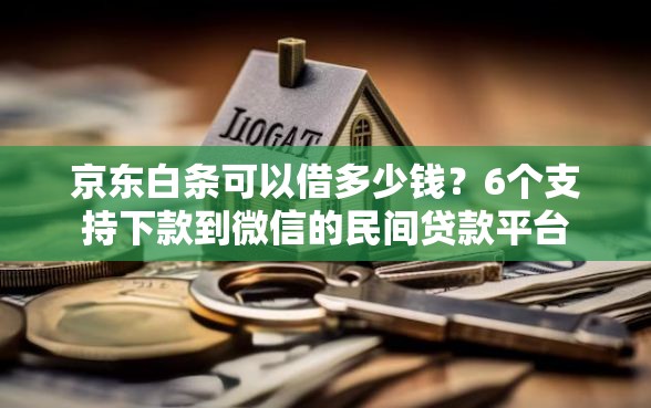 京东白条可以借多少钱？6个支持下款到微信的民间贷款平台