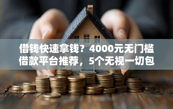 借钱快速拿钱？4000元无门槛借款平台推荐，5个无视一切包下款的贷款口子盘点