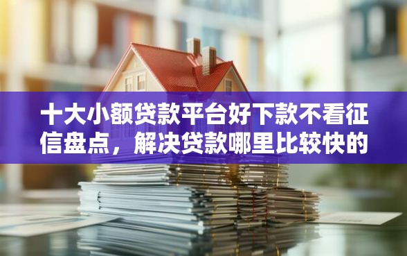 十大小额贷款平台好下款不看征信盘点，解决贷款哪里比较快的问题