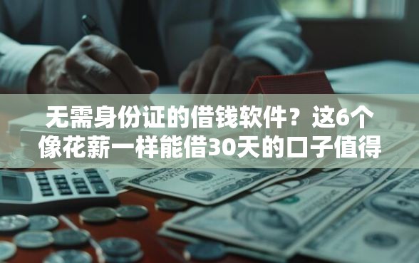 无需身份证的借钱软件？这6个像花薪一样能借30天的口子值得一试