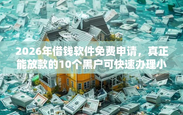 2026年借钱软件免费申请，真正能放款的10个黑户可快速办理小额贷款业务的口子推荐
