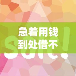 急着用钱到处借不到钱怎么办拢共有哪些选择？5个贷款平台容易通过的详解