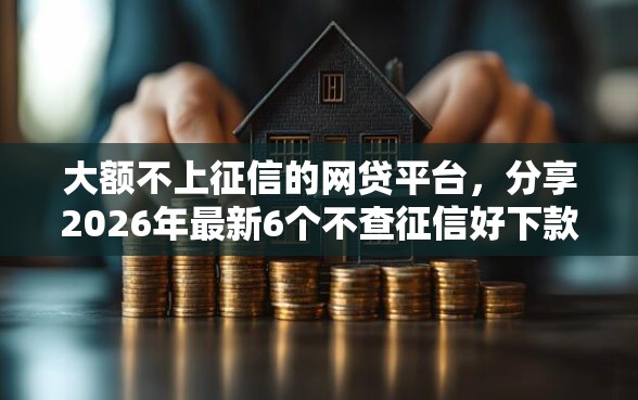 大额不上征信的网贷平台，分享2026年最新6个不查征信好下款的网贷口子