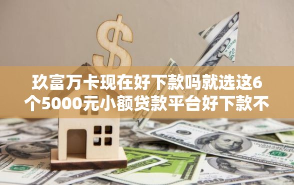 玖富万卡现在好下款吗就选这6个5000元小额贷款平台好下款不看征信