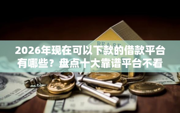 2026年现在可以下款的借款平台有哪些？盘点十大靠谱平台不看负债和征信可以借到钱