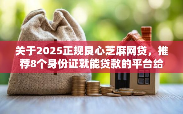 关于2025正规良心芝麻网贷，推荐8个身份证就能贷款的平台给你