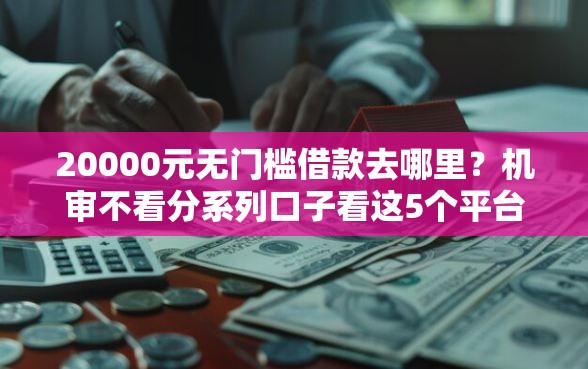 20000元无门槛借款去哪里？机审不看分系列口子看这5个平台