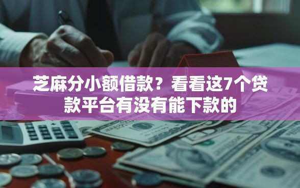 芝麻分小额借款？看看这7个贷款平台有没有能下款的