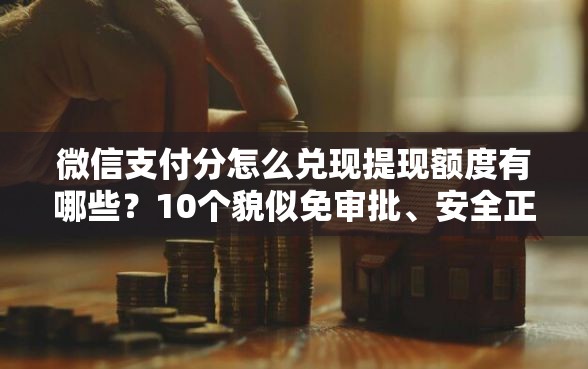 微信支付分怎么兑现提现额度有哪些？10个貌似免审批、安全正规的贷款平台合集