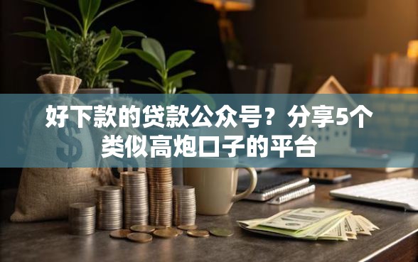 好下款的贷款公众号？分享5个类似高炮口子的平台