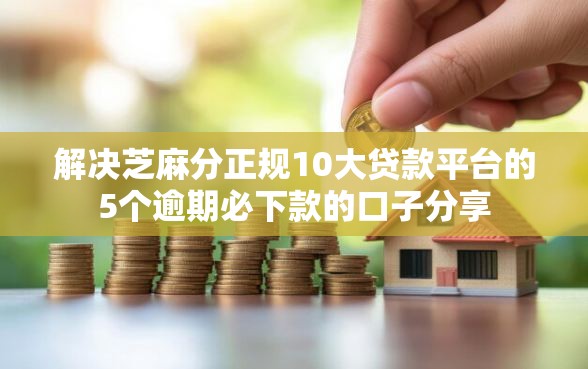 解决芝麻分正规10大贷款平台的5个逾期必下款的口子分享