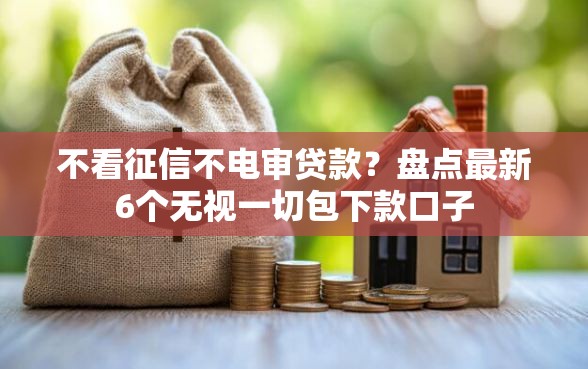 不看征信不电审贷款？盘点最新6个无视一切包下款口子