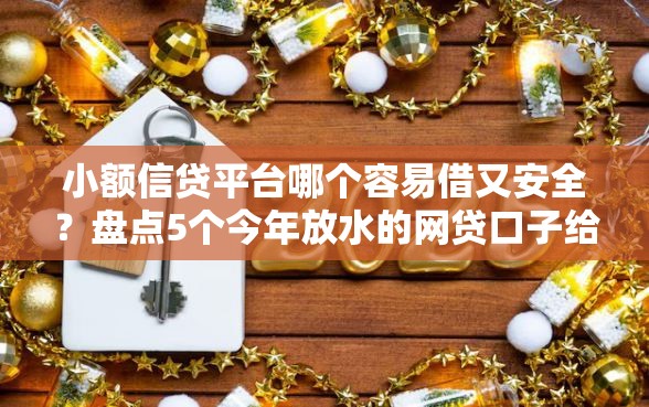 小额信贷平台哪个容易借又安全？盘点5个今年放水的网贷口子给你参考