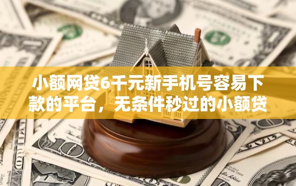 小额网贷6千元新手机号容易下款的平台，无条件秒过的小额贷款16岁能贷吗的6个平台介绍