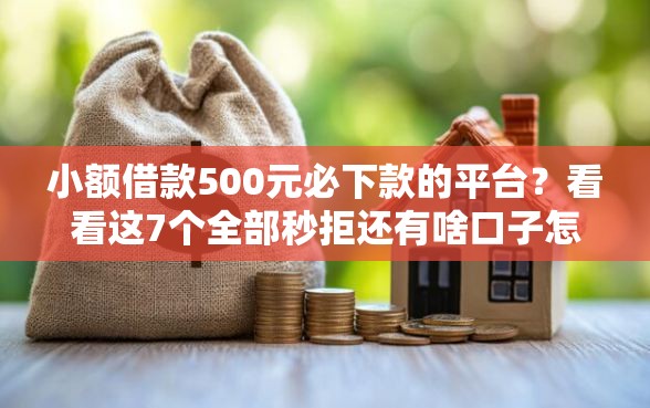 小额借款500元必下款的平台？看看这7个全部秒拒还有啥口子怎么样