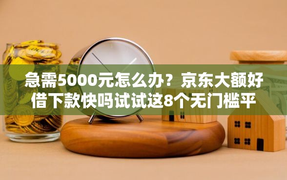 急需5000元怎么办？京东大额好借下款快吗试试这8个无门槛平台