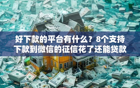 好下款的平台有什么？8个支持下款到微信的征信花了还能贷款的正规平台