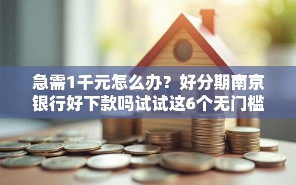 急需1千元怎么办？好分期南京银行好下款吗试试这6个无门槛平台