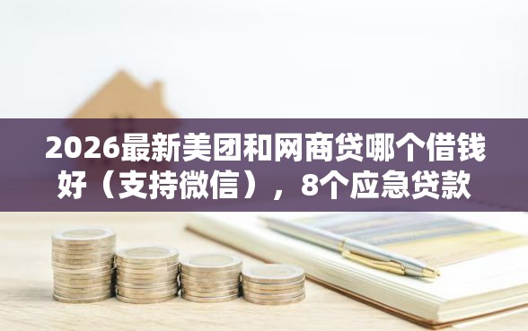 2026最新美团和网商贷哪个借钱好（支持微信），8个应急贷款平台无私分享