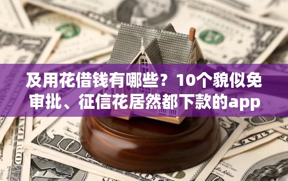 及用花借钱有哪些？10个貌似免审批、征信花居然都下款的app合集