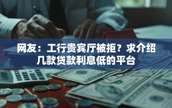 网友：工行贵宾厅被拒？求介绍几款贷款利息低的平台