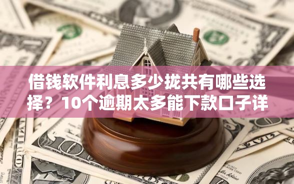 借钱软件利息多少拢共有哪些选择？10个逾期太多能下款口子详解