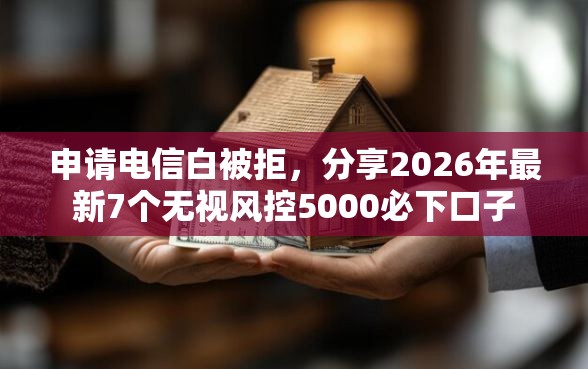 申请电信白被拒，分享2026年最新7个无视风控5000必下口子