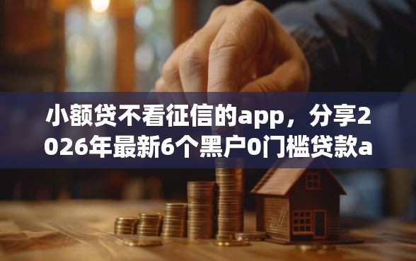 小额贷不看征信的app，分享2026年最新6个黑户0门槛贷款app