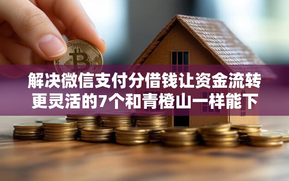 解决微信支付分借钱让资金流转更灵活的7个和青橙山一样能下款的口子分享