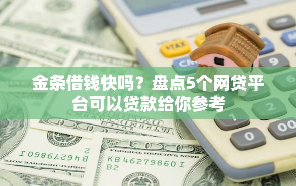 金条借钱快吗？盘点5个网贷平台可以贷款给你参考