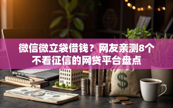 微信微立袋借钱？网友亲测8个不看征信的网贷平台盘点