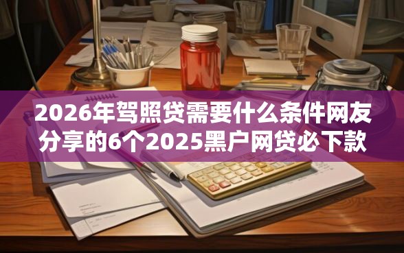 2026年驾照贷需要什么条件网友分享的6个2025黑户网贷必下款的平台我觉得不错！