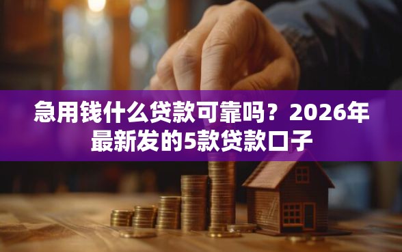 急用钱什么贷款可靠吗？2026年最新发的5款贷款口子
