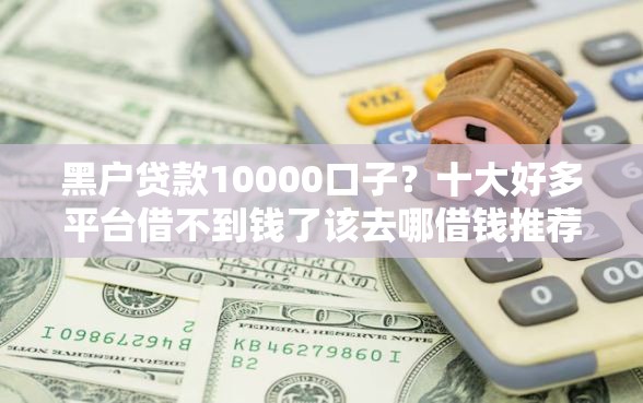 黑户贷款10000口子？十大好多平台借不到钱了该去哪借钱推荐