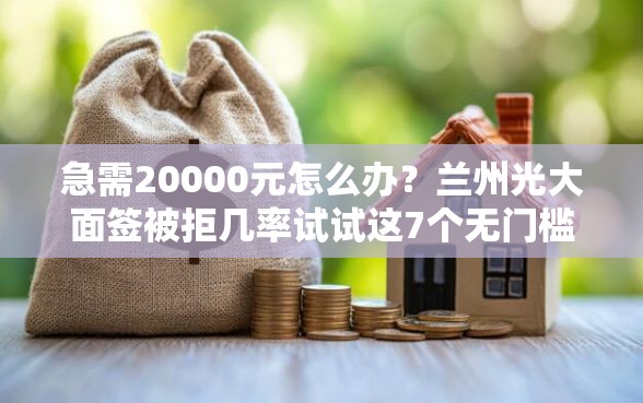 急需20000元怎么办？兰州光大面签被拒几率试试这7个无门槛平台