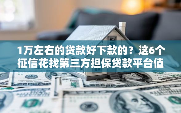 1万左右的贷款好下款的？这6个征信花找第三方担保贷款平台值得一试